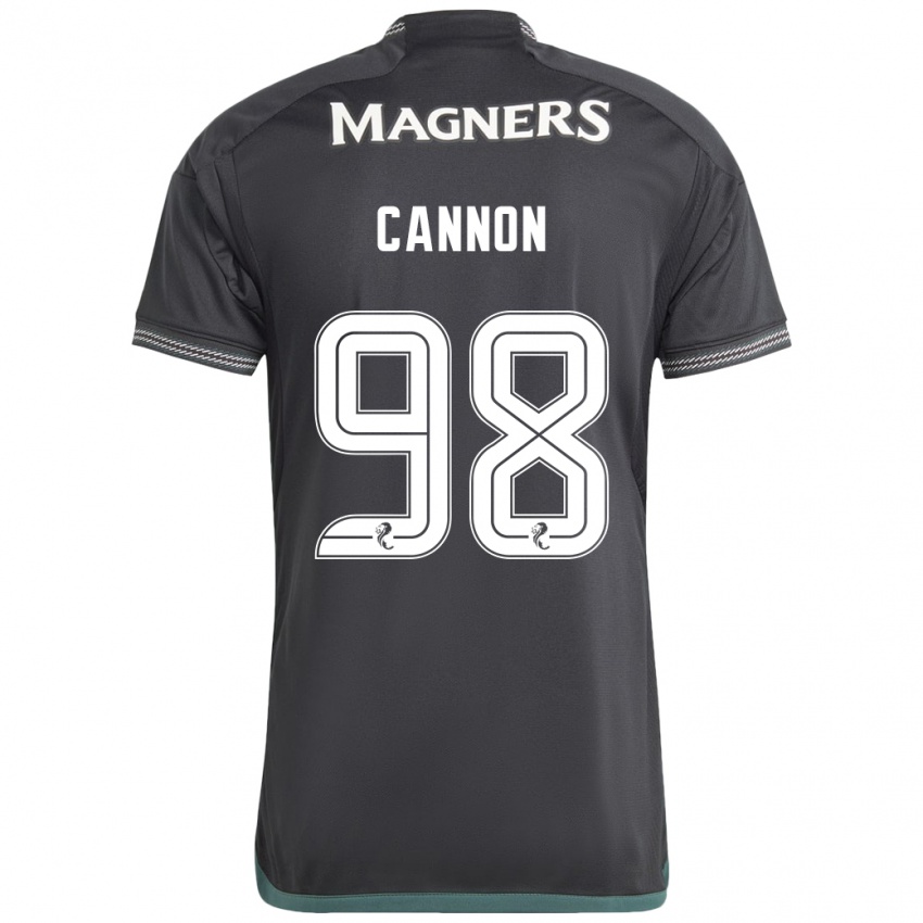 Bambino Maglia Aidan Cannon #98 Nero Kit Gara Away 2023/24 Maglietta