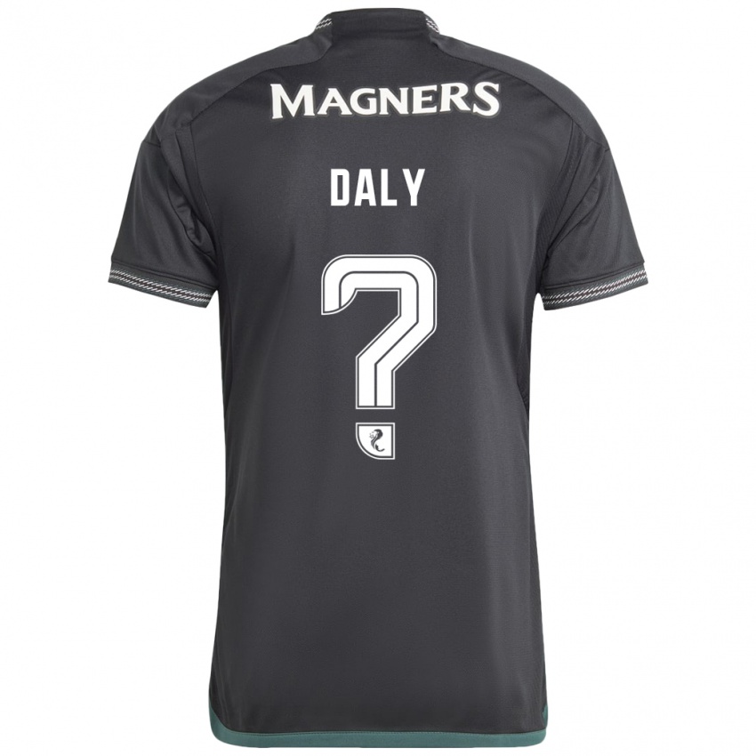 Bambino Maglia Kayden Daly #0 Nero Kit Gara Away 2023/24 Maglietta