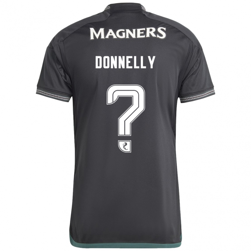 Bambino Maglia Jacob Donnelly #0 Nero Kit Gara Away 2023/24 Maglietta