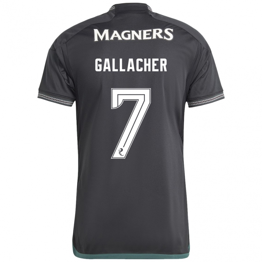 Bambino Maglia Amy Gallacher #7 Nero Kit Gara Away 2023/24 Maglietta