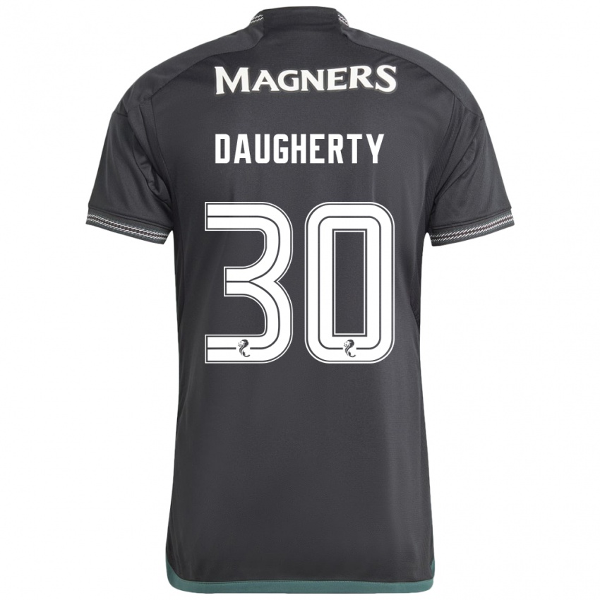 Bambino Maglia Kelsey Daugherty #30 Nero Kit Gara Away 2023/24 Maglietta