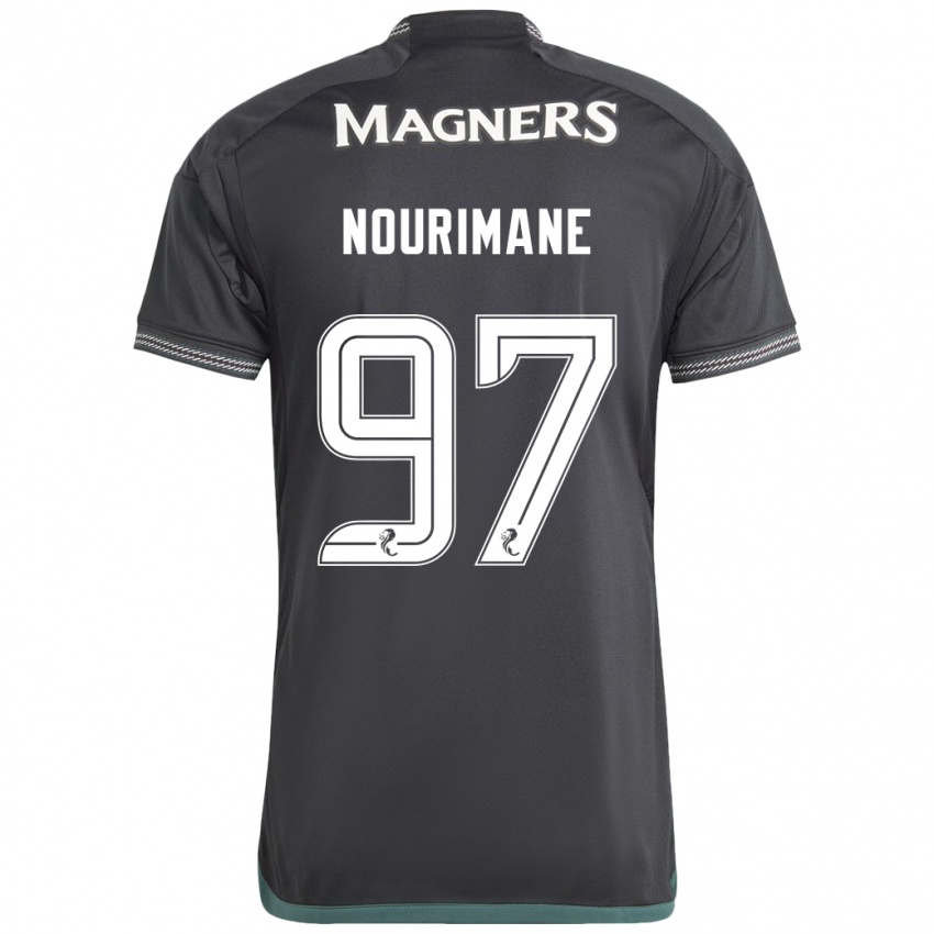 Bambino Maglia Addi Nourimane #97 Nero Kit Gara Away 2023/24 Maglietta