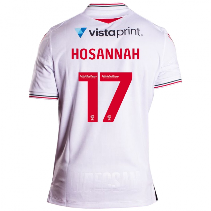 Bambino Maglia Bryce Hosannah #17 Bianco Kit Gara Away 2023/24 Maglietta