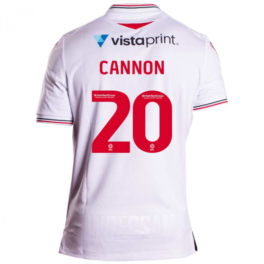 Bambino Maglia Andy Cannon #20 Bianco Kit Gara Away 2023/24 Maglietta