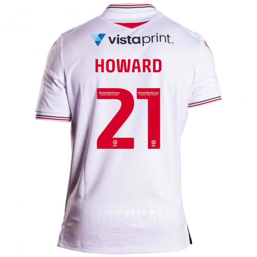 Bambino Maglia Mark Howard #21 Bianco Kit Gara Away 2023/24 Maglietta