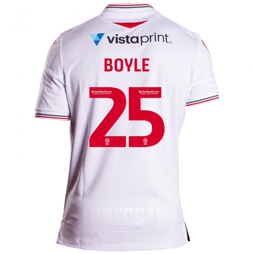 Bambino Maglia Will Boyle #25 Bianco Kit Gara Away 2023/24 Maglietta