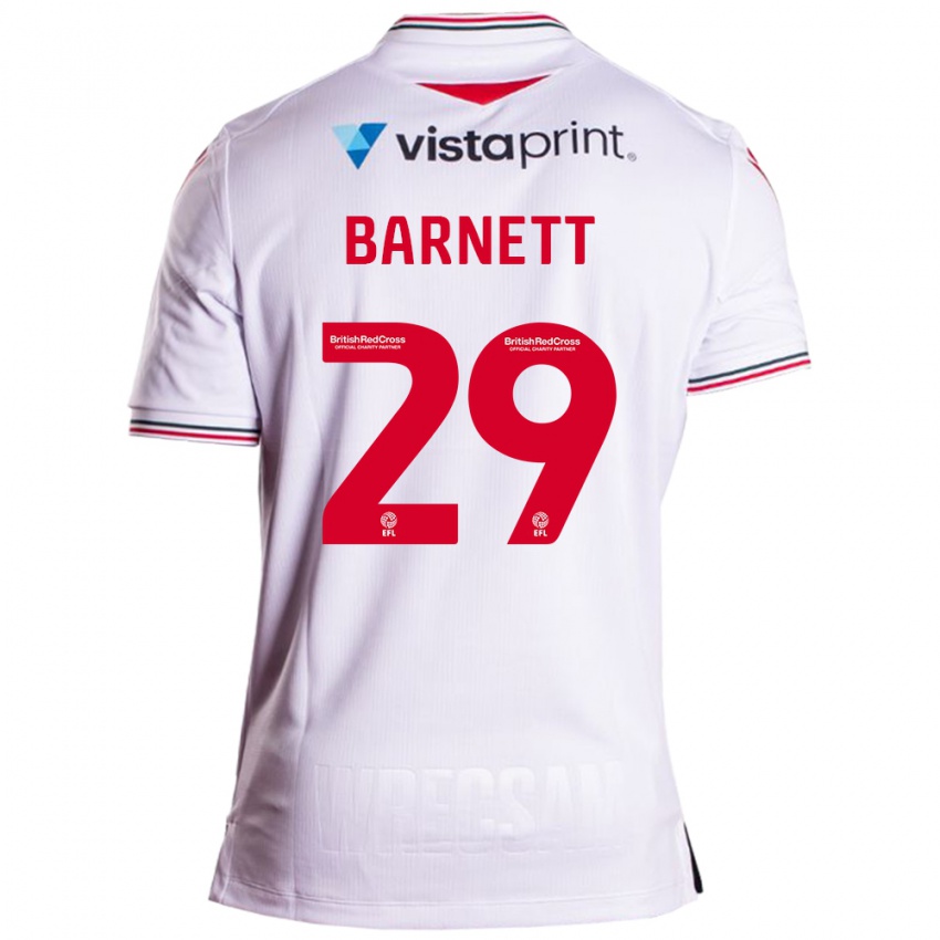 Bambino Maglia Ryan Barnett #29 Bianco Kit Gara Away 2023/24 Maglietta