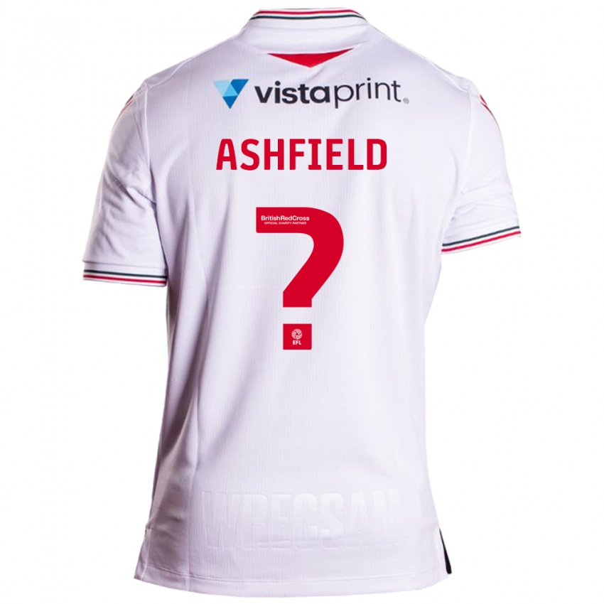 Bambino Maglia Harry Ashfield #0 Bianco Kit Gara Away 2023/24 Maglietta