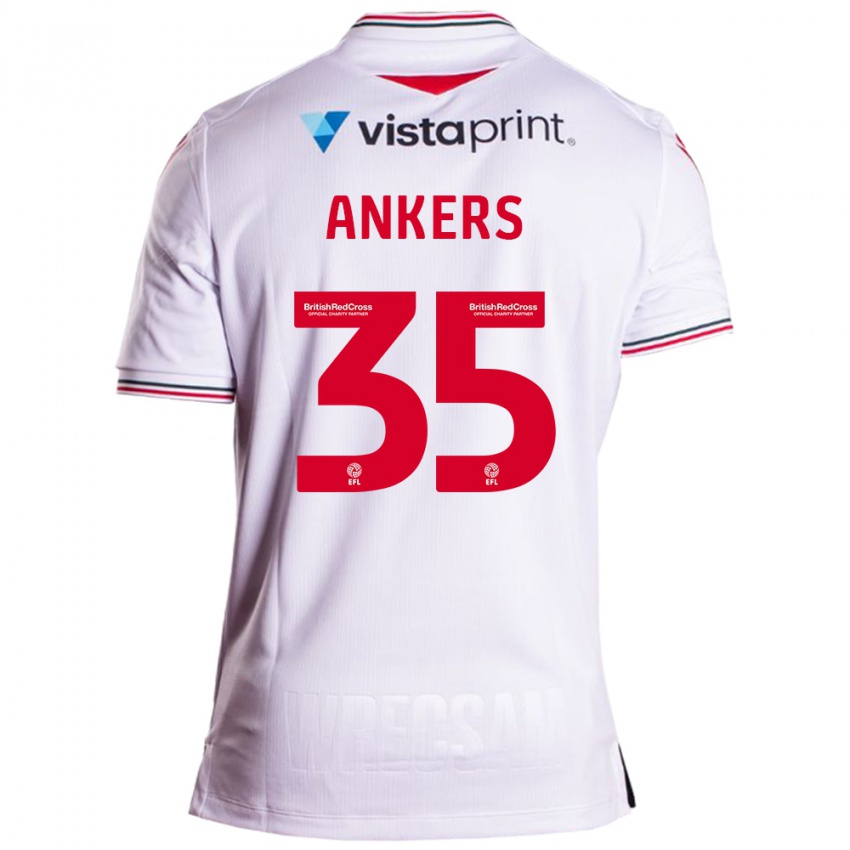 Bambino Maglia Chloe Ankers #35 Bianco Kit Gara Away 2023/24 Maglietta