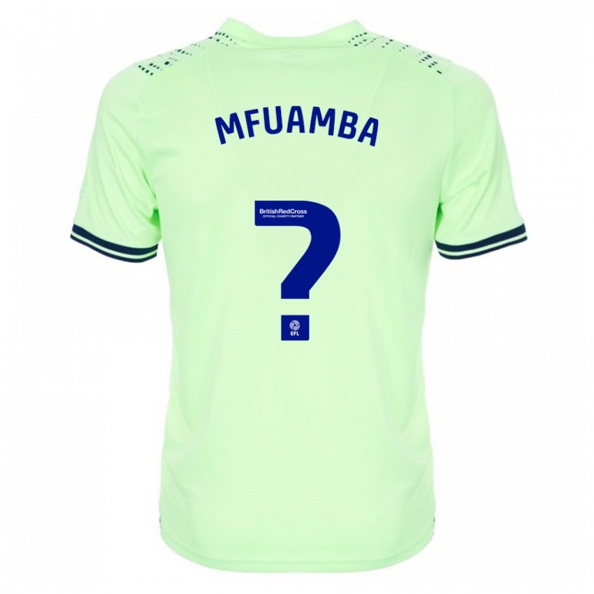 Bambino Maglia Kevin Mfuamba #0 Marina Militare Kit Gara Away 2023/24 Maglietta