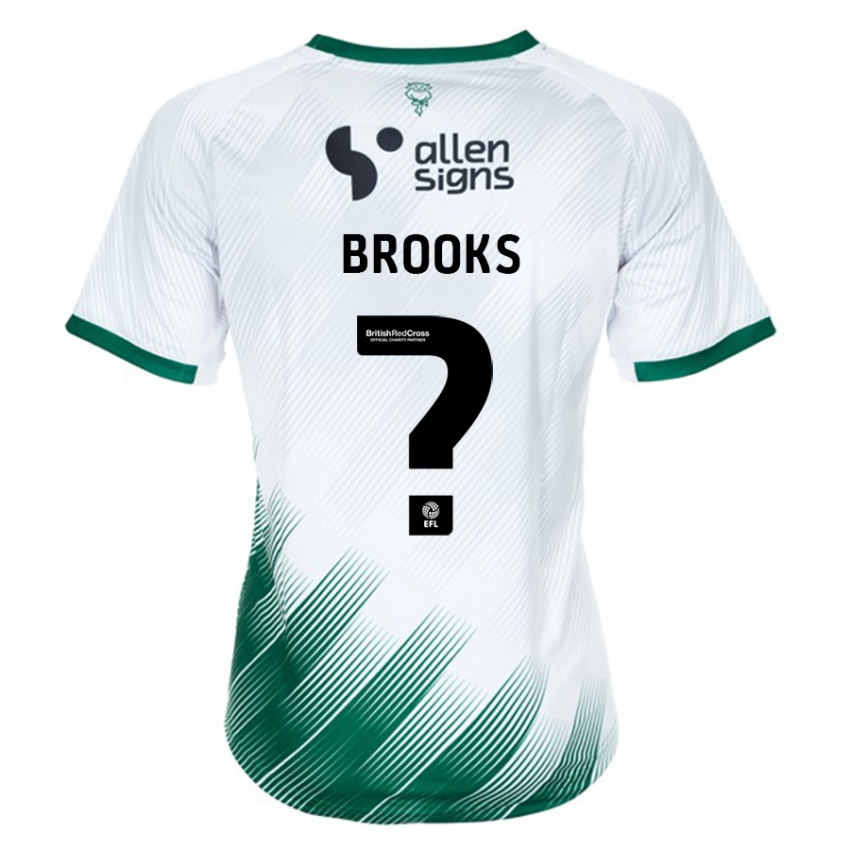 Bambino Maglia Billy Brooks #0 Bianco Kit Gara Away 2023/24 Maglietta