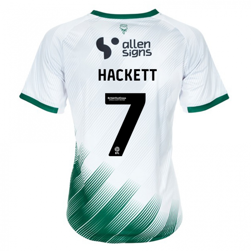 Bambino Maglia Reeco Hackett #7 Bianco Kit Gara Away 2023/24 Maglietta