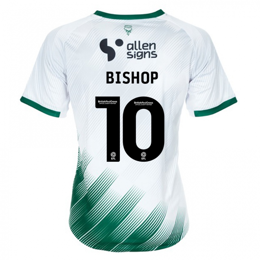 Bambino Maglia Teddy Bishop #10 Bianco Kit Gara Away 2023/24 Maglietta