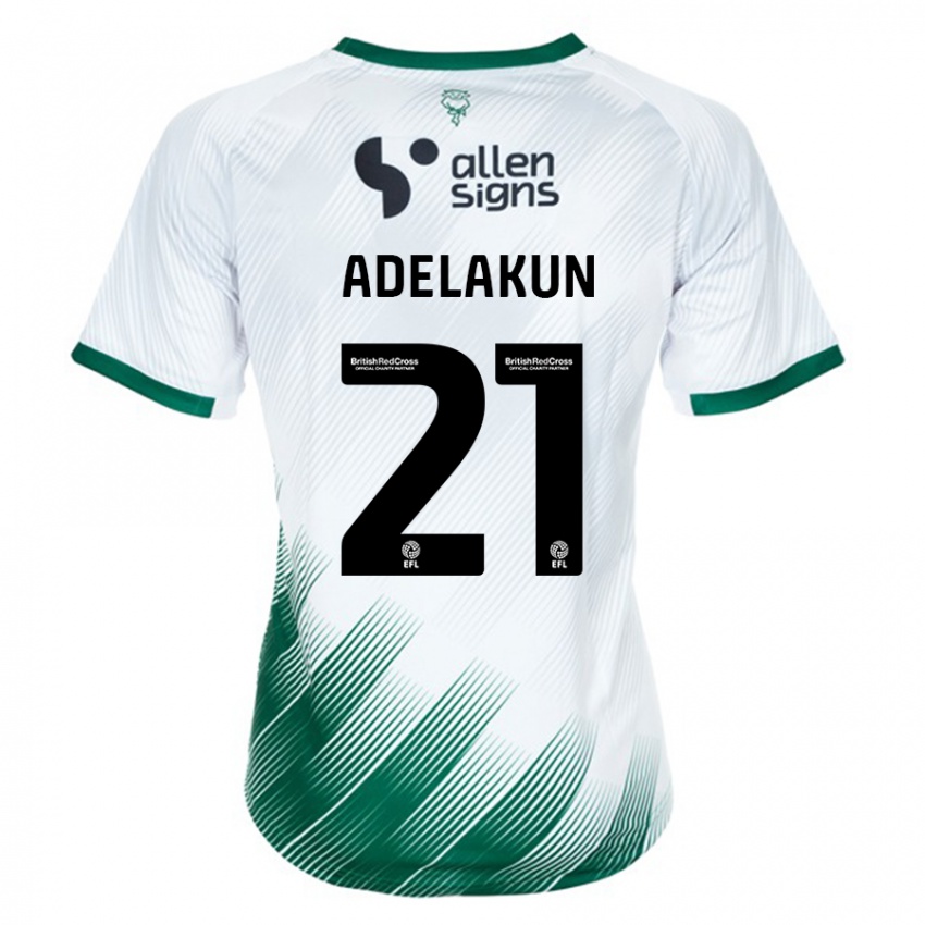 Bambino Maglia Hakeeb Adelakun #21 Bianco Kit Gara Away 2023/24 Maglietta