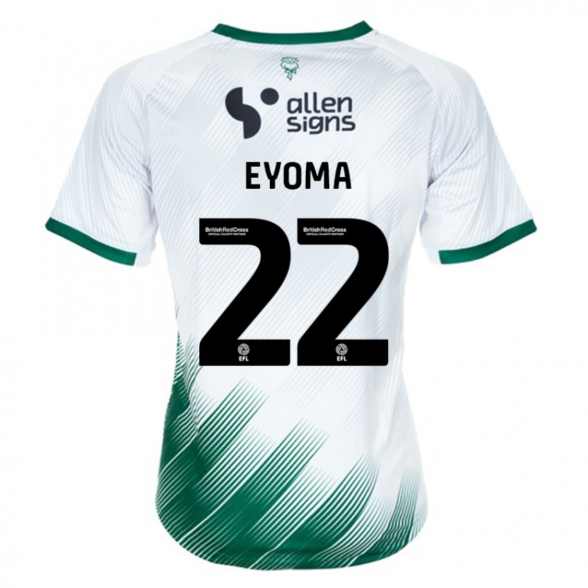 Bambino Maglia Timothy Eyoma #22 Bianco Kit Gara Away 2023/24 Maglietta