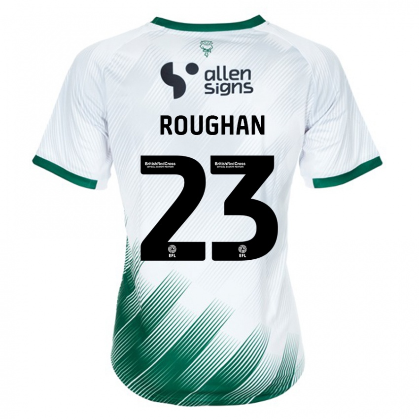 Bambino Maglia Sean Roughan #23 Bianco Kit Gara Away 2023/24 Maglietta