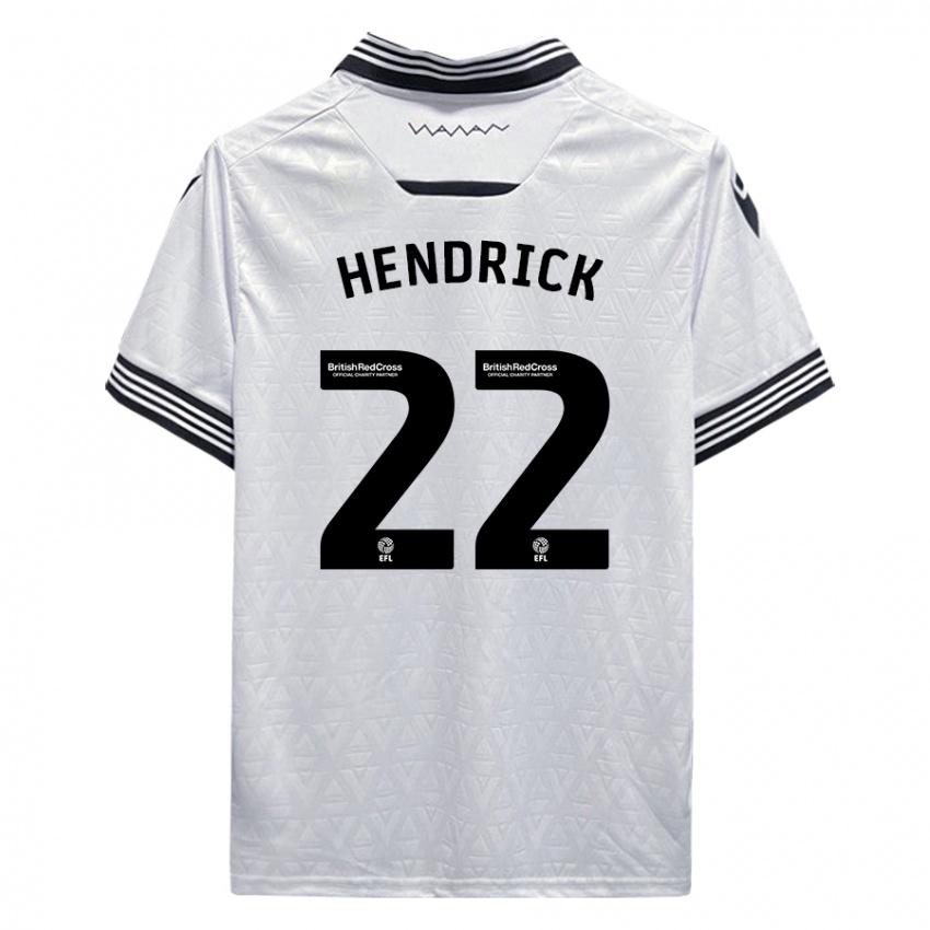 Bambino Maglia Jeff Hendrick #22 Bianco Kit Gara Away 2023/24 Maglietta