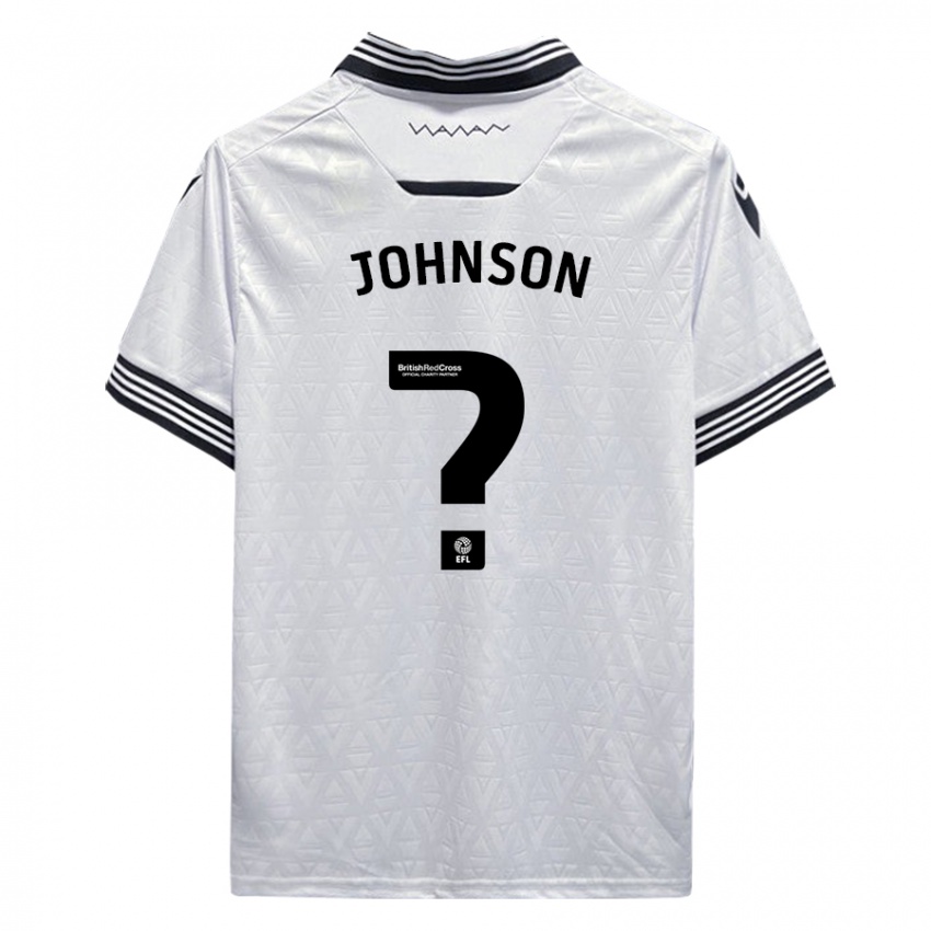 Bambino Maglia Reece Johnson #0 Bianco Kit Gara Away 2023/24 Maglietta