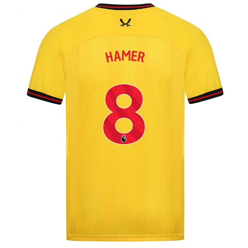 Bambino Maglia Gustavo Hamer #8 Giallo Kit Gara Away 2023/24 Maglietta