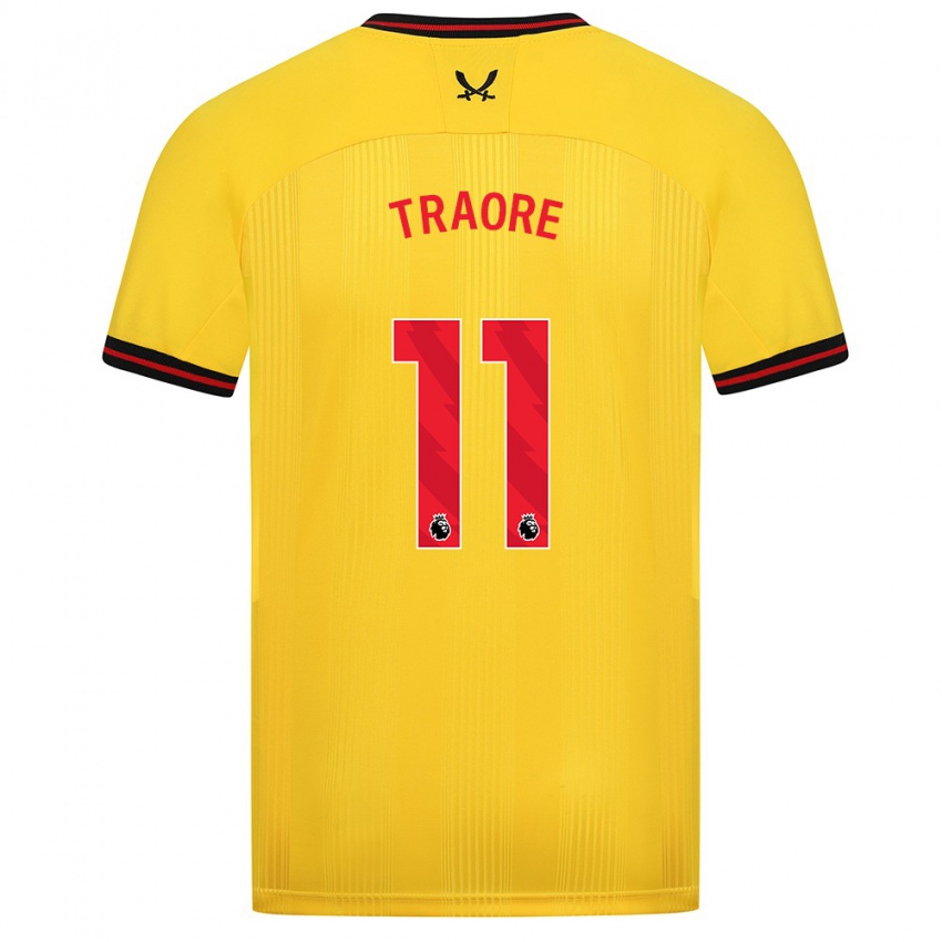 Bambino Maglia Bénie Traoré #11 Giallo Kit Gara Away 2023/24 Maglietta