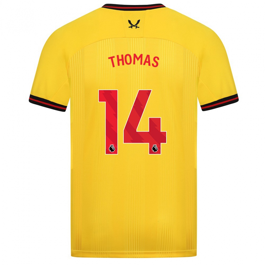 Bambino Maglia Luke Thomas #14 Giallo Kit Gara Away 2023/24 Maglietta