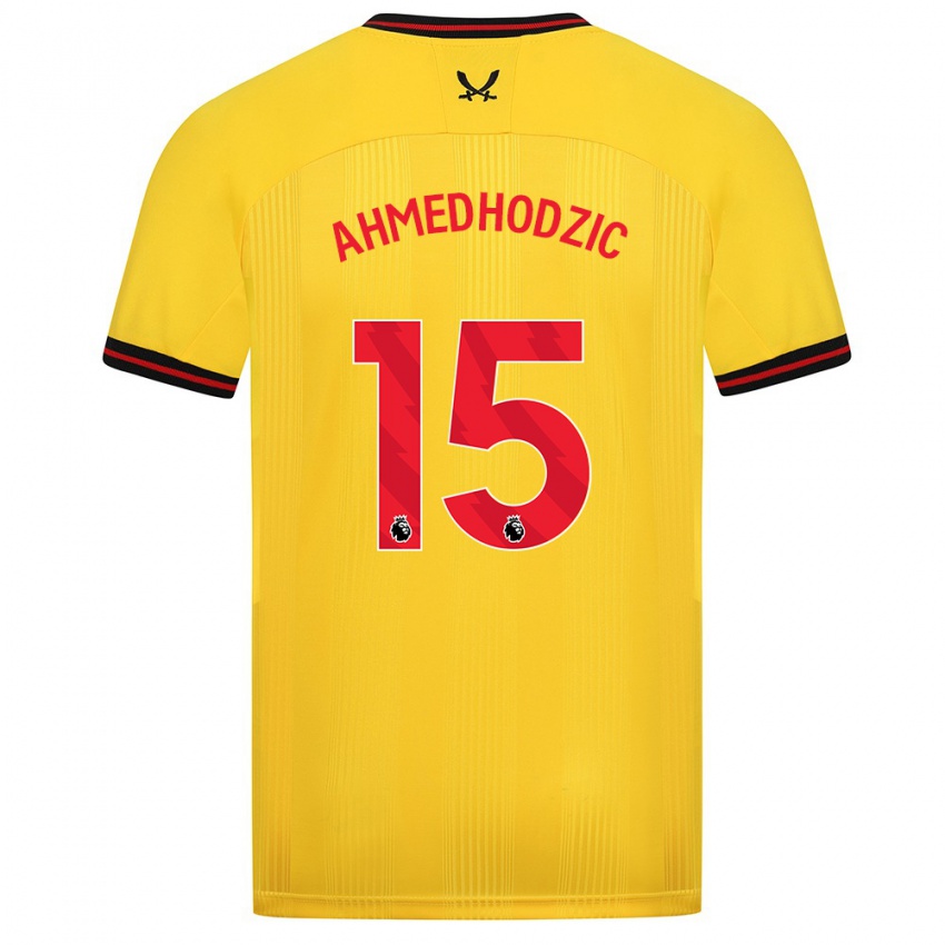 Bambino Maglia Anel Ahmedhodzic #15 Giallo Kit Gara Away 2023/24 Maglietta