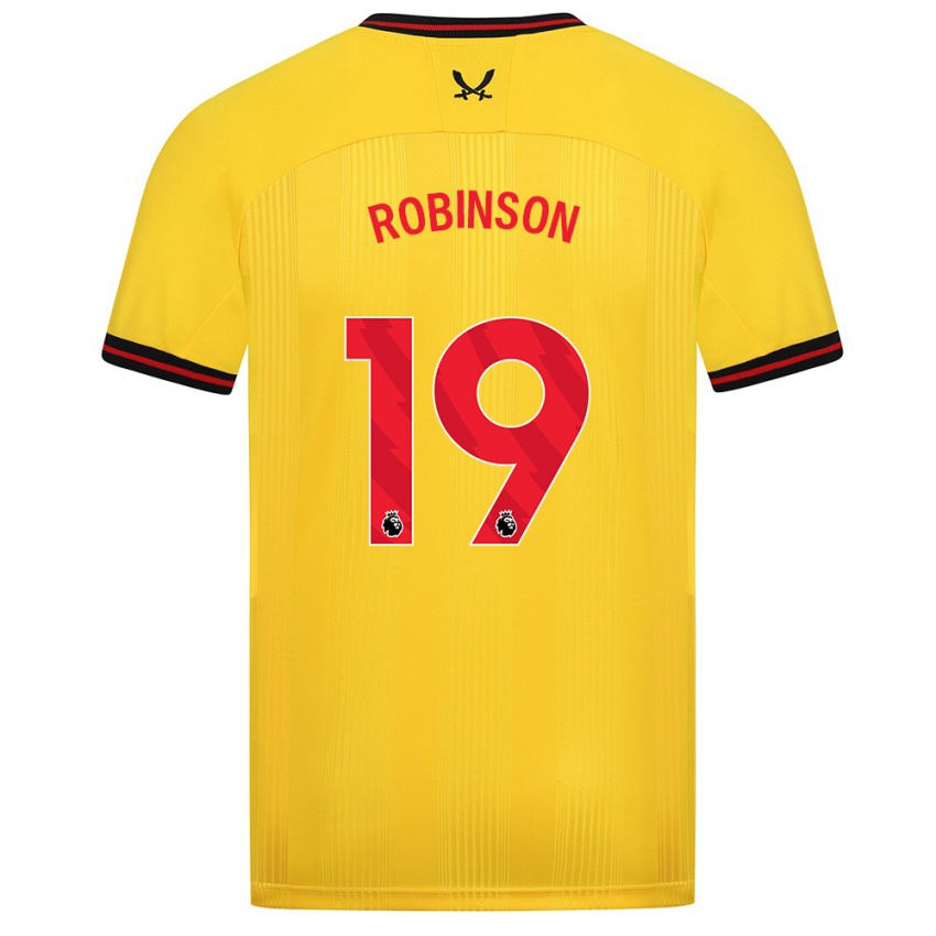 Bambino Maglia Jack Robinson #19 Giallo Kit Gara Away 2023/24 Maglietta