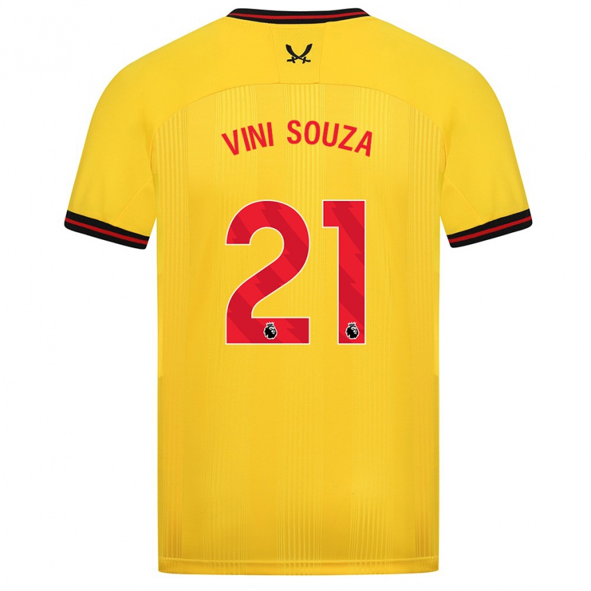 Bambino Maglia Vini Souza #21 Giallo Kit Gara Away 2023/24 Maglietta