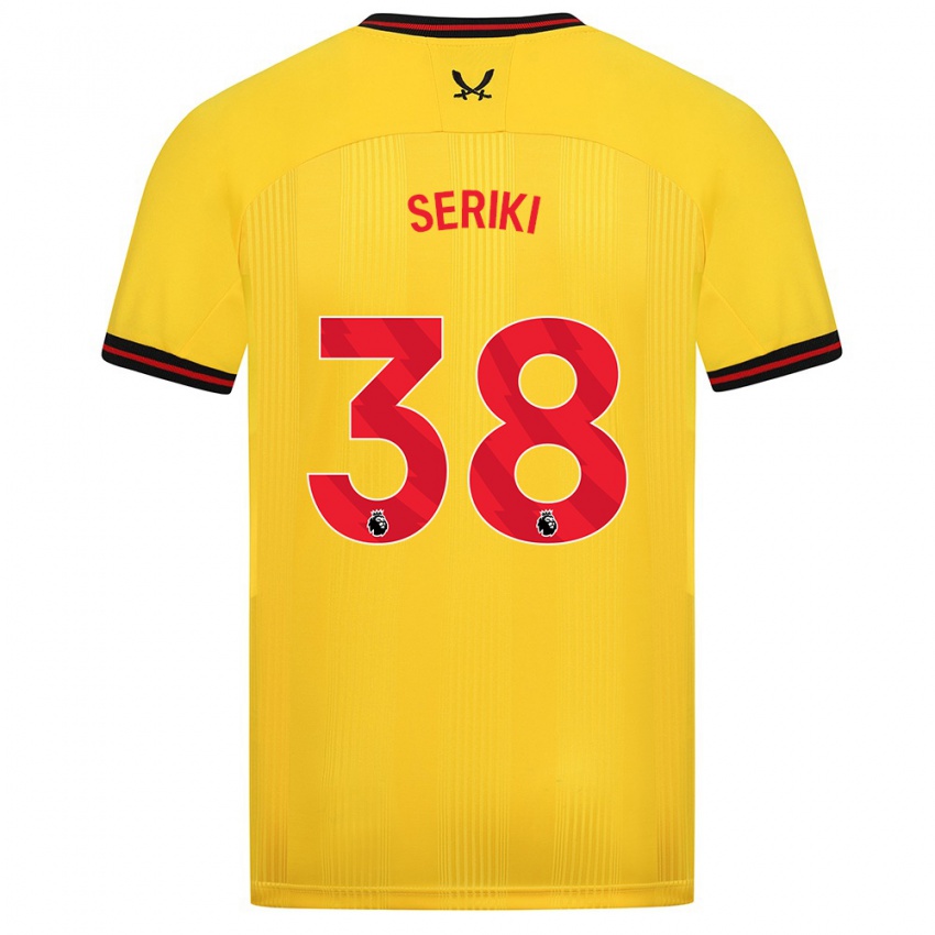 Bambino Maglia Femi Seriki #38 Giallo Kit Gara Away 2023/24 Maglietta