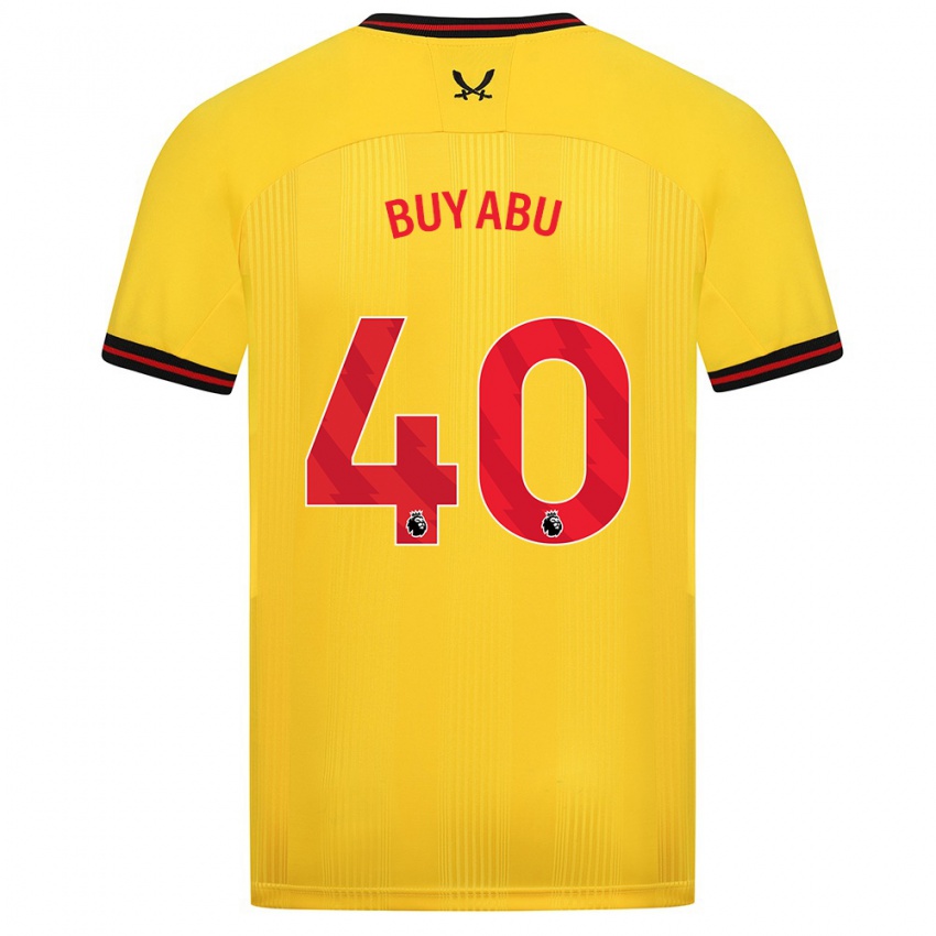 Bambino Maglia Jili Buyabu #40 Giallo Kit Gara Away 2023/24 Maglietta