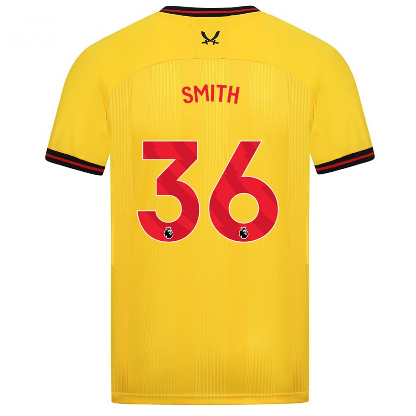 Bambino Maglia Joshua Smith #36 Giallo Kit Gara Away 2023/24 Maglietta