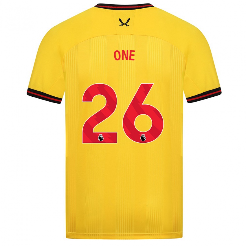 Bambino Maglia Ryan Oné #26 Giallo Kit Gara Away 2023/24 Maglietta