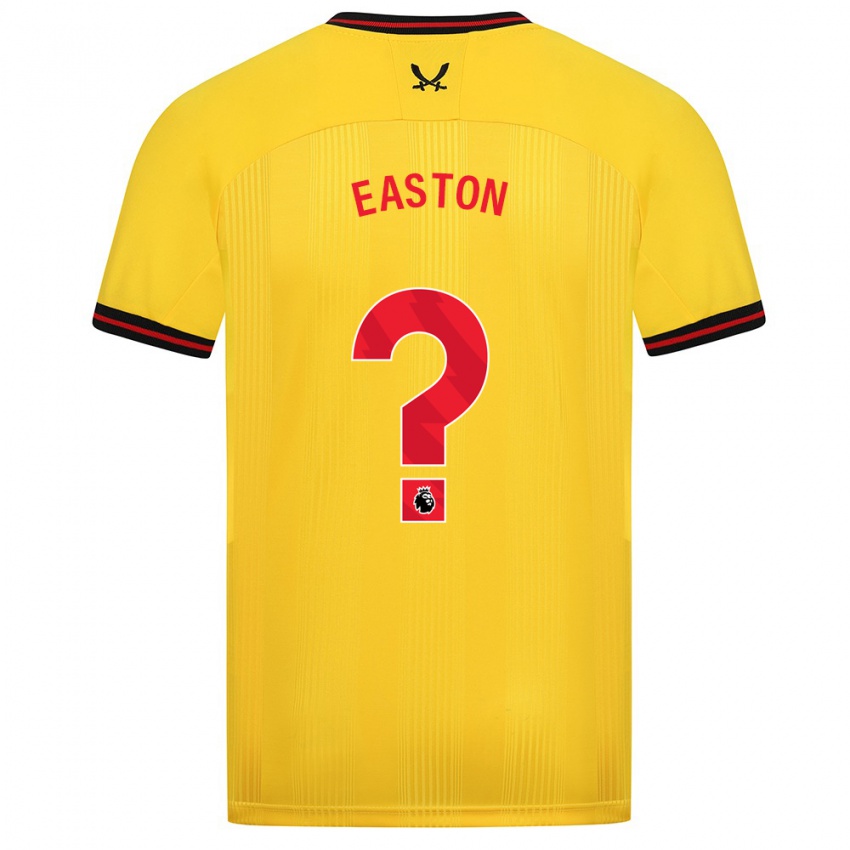 Bambino Maglia Evan Easton #0 Giallo Kit Gara Away 2023/24 Maglietta