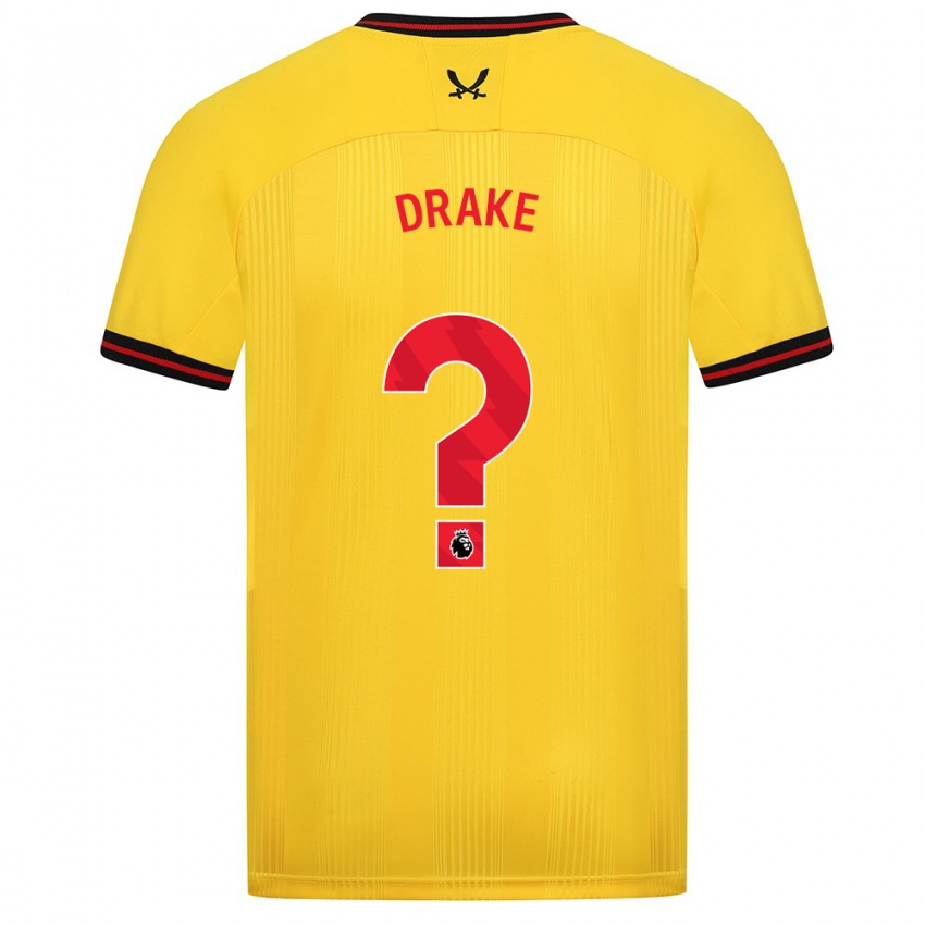 Bambino Maglia Ben Drake #0 Giallo Kit Gara Away 2023/24 Maglietta