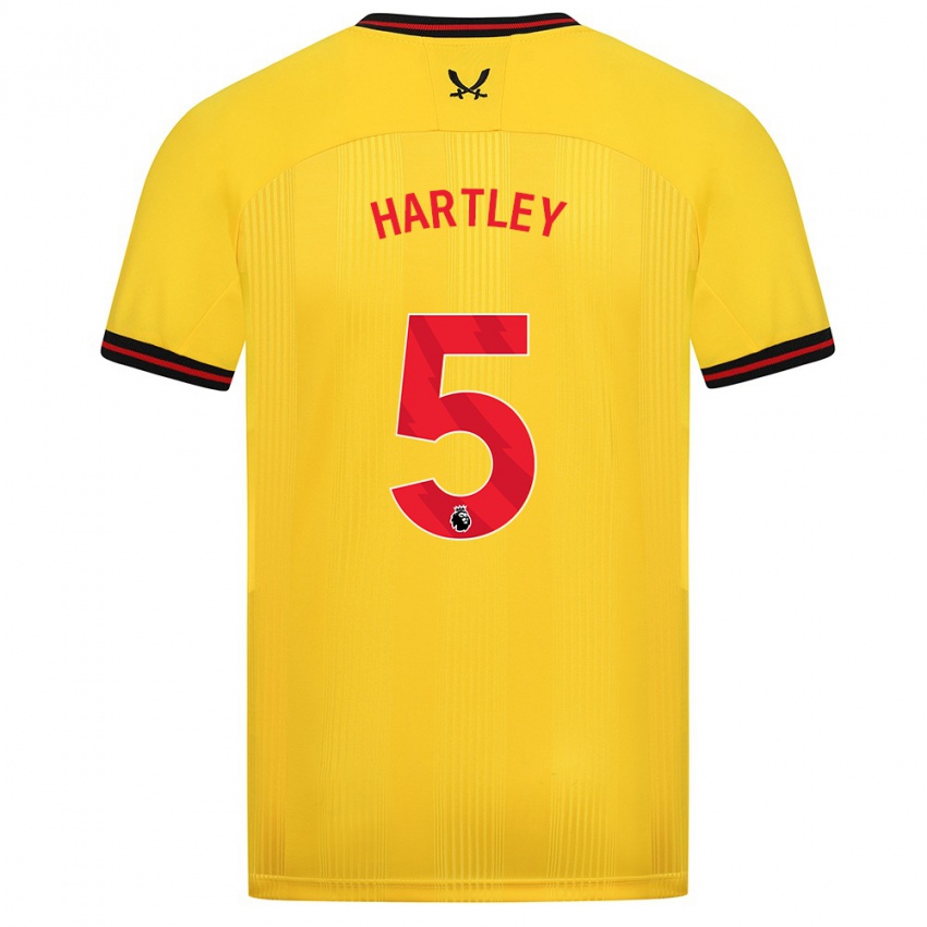 Bambino Maglia Naomi Hartley #5 Giallo Kit Gara Away 2023/24 Maglietta