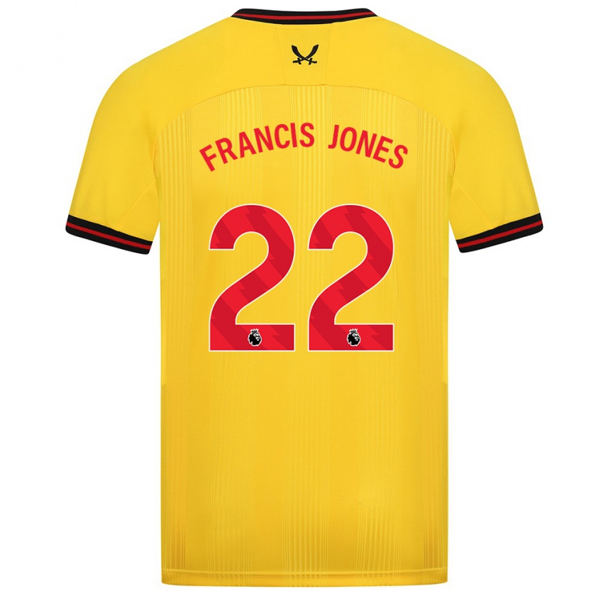 Bambino Maglia Maria Francis-Jones #22 Giallo Kit Gara Away 2023/24 Maglietta