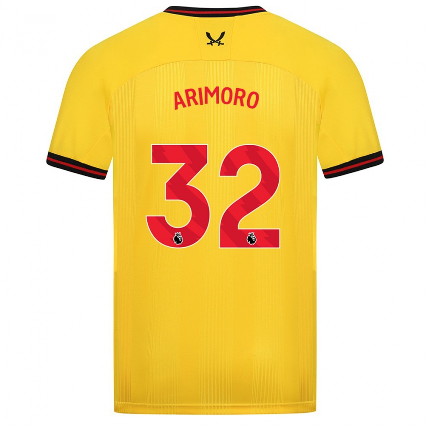 Bambino Maglia Juliet Khinde Adebowale-Arimoro #32 Giallo Kit Gara Away 2023/24 Maglietta