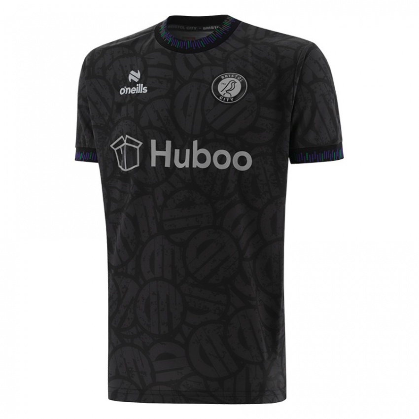 Bambino Maglia Il Tuo Nome #0 Nero Kit Gara Away 2023/24 Maglietta