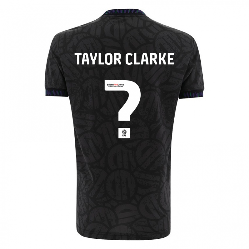 Bambino Maglia Omar Taylor-Clarke #0 Nero Kit Gara Away 2023/24 Maglietta