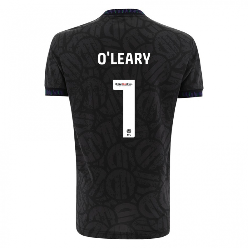 Bambino Maglia Max O'leary #1 Nero Kit Gara Away 2023/24 Maglietta