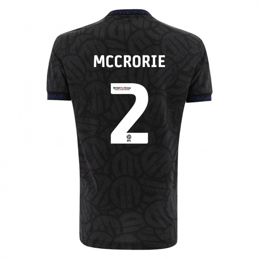 Bambino Maglia Ross Mccrorie #2 Nero Kit Gara Away 2023/24 Maglietta