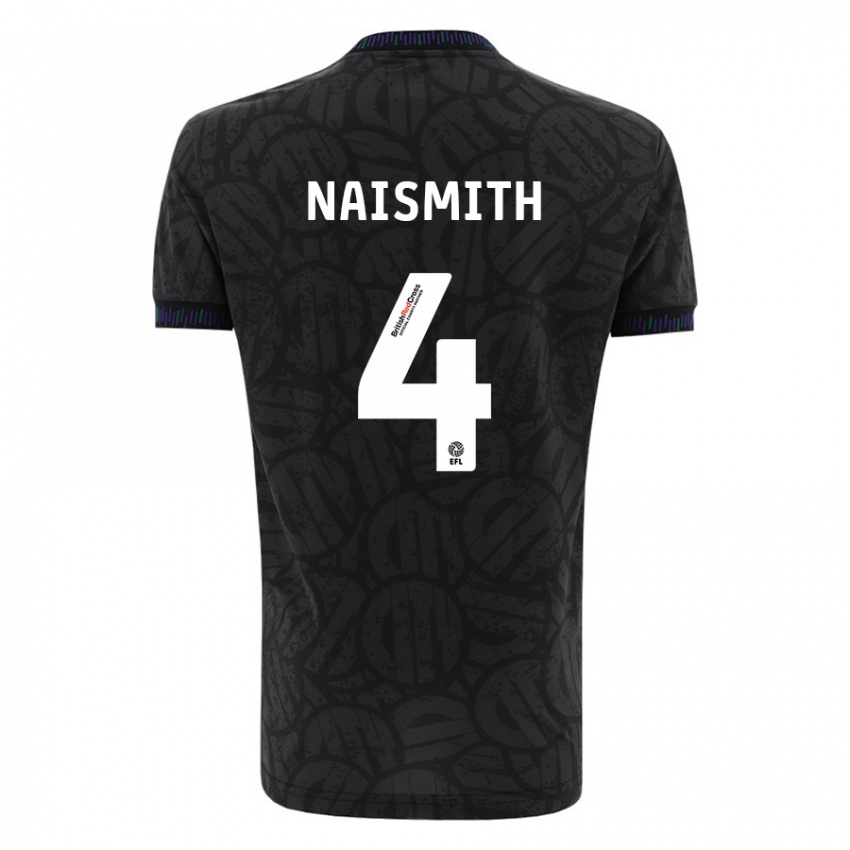 Bambino Maglia Kal Naismith #4 Nero Kit Gara Away 2023/24 Maglietta