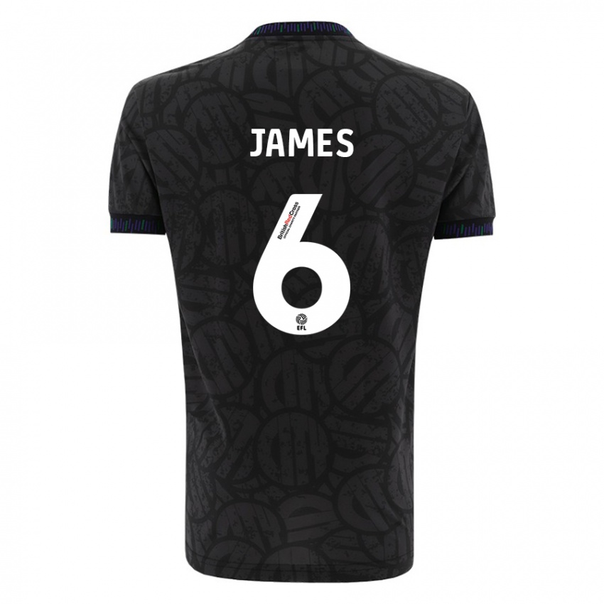 Bambino Maglia Matty James #6 Nero Kit Gara Away 2023/24 Maglietta