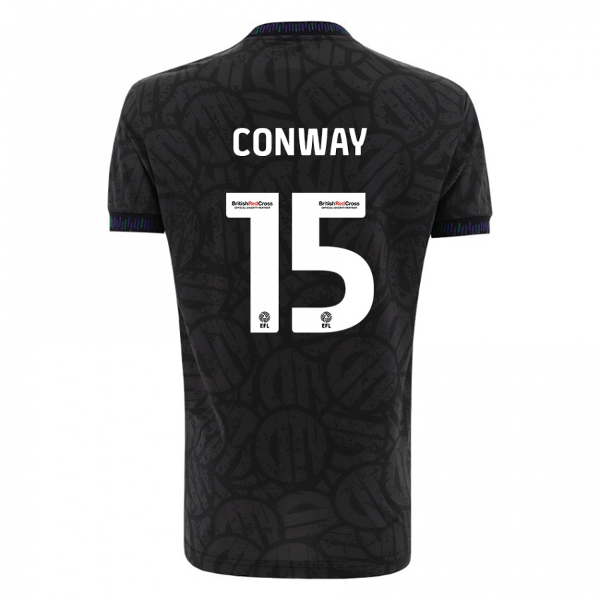 Bambino Maglia Tommy Conway #15 Nero Kit Gara Away 2023/24 Maglietta