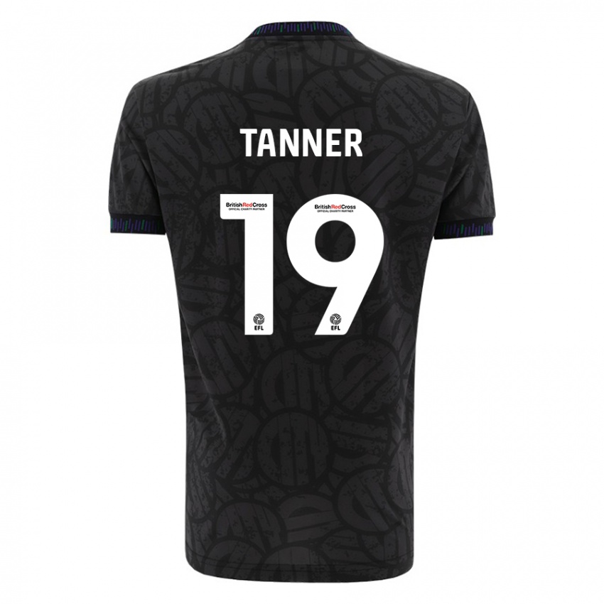 Bambino Maglia George Tanner #19 Nero Kit Gara Away 2023/24 Maglietta