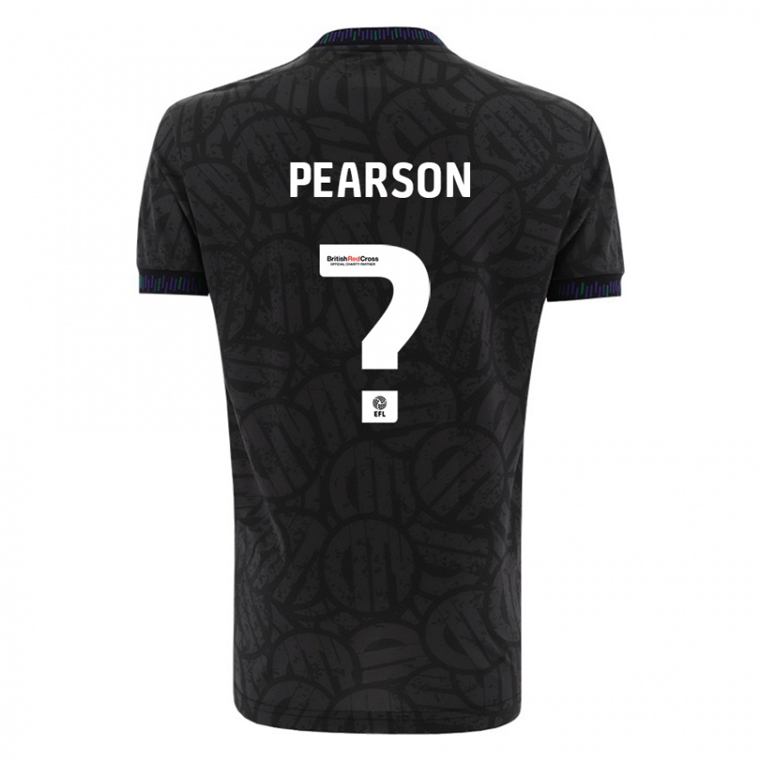 Bambino Maglia Sam Pearson #0 Nero Kit Gara Away 2023/24 Maglietta