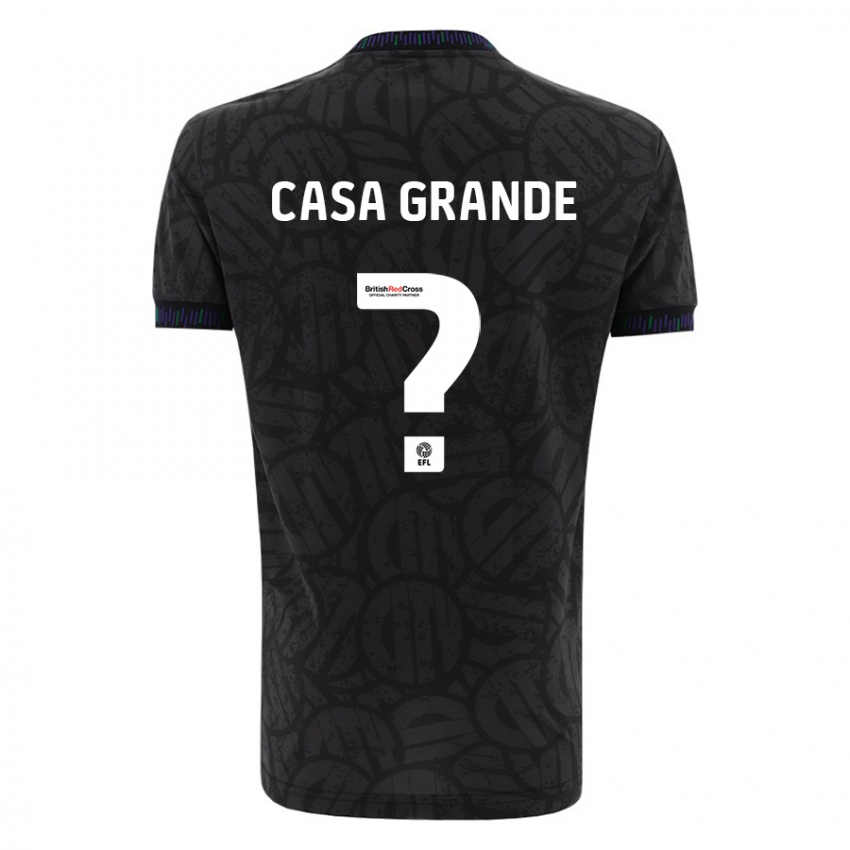 Bambino Maglia Josey Casa-Grande #0 Nero Kit Gara Away 2023/24 Maglietta