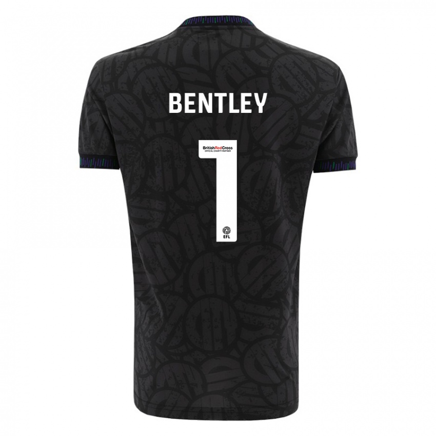 Bambino Maglia Fran Bentley #1 Nero Kit Gara Away 2023/24 Maglietta