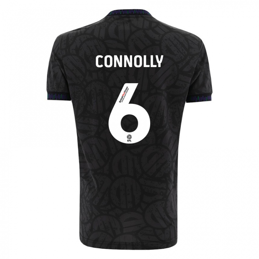 Bambino Maglia Megan Connolly #6 Nero Kit Gara Away 2023/24 Maglietta