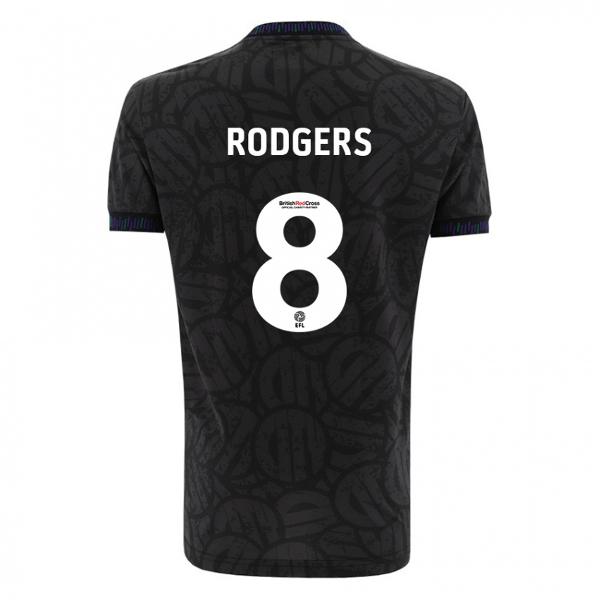 Bambino Maglia Amy Rodgers #8 Nero Kit Gara Away 2023/24 Maglietta